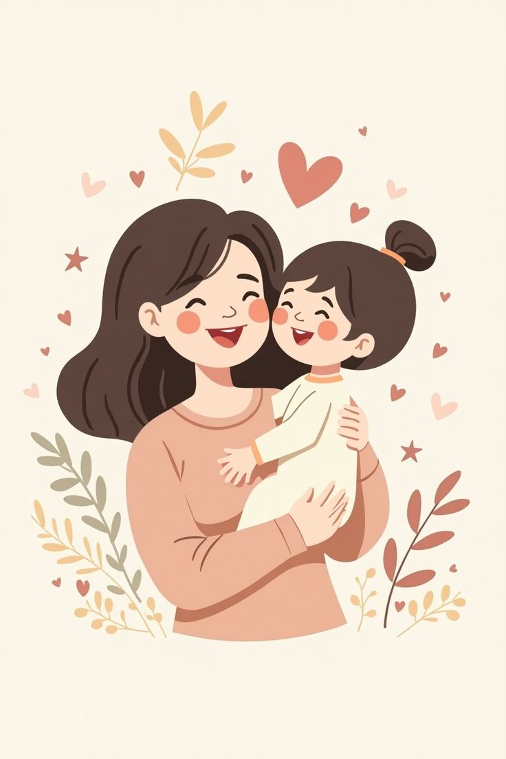 Заботливая няня с ребёнком